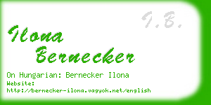 ilona bernecker business card